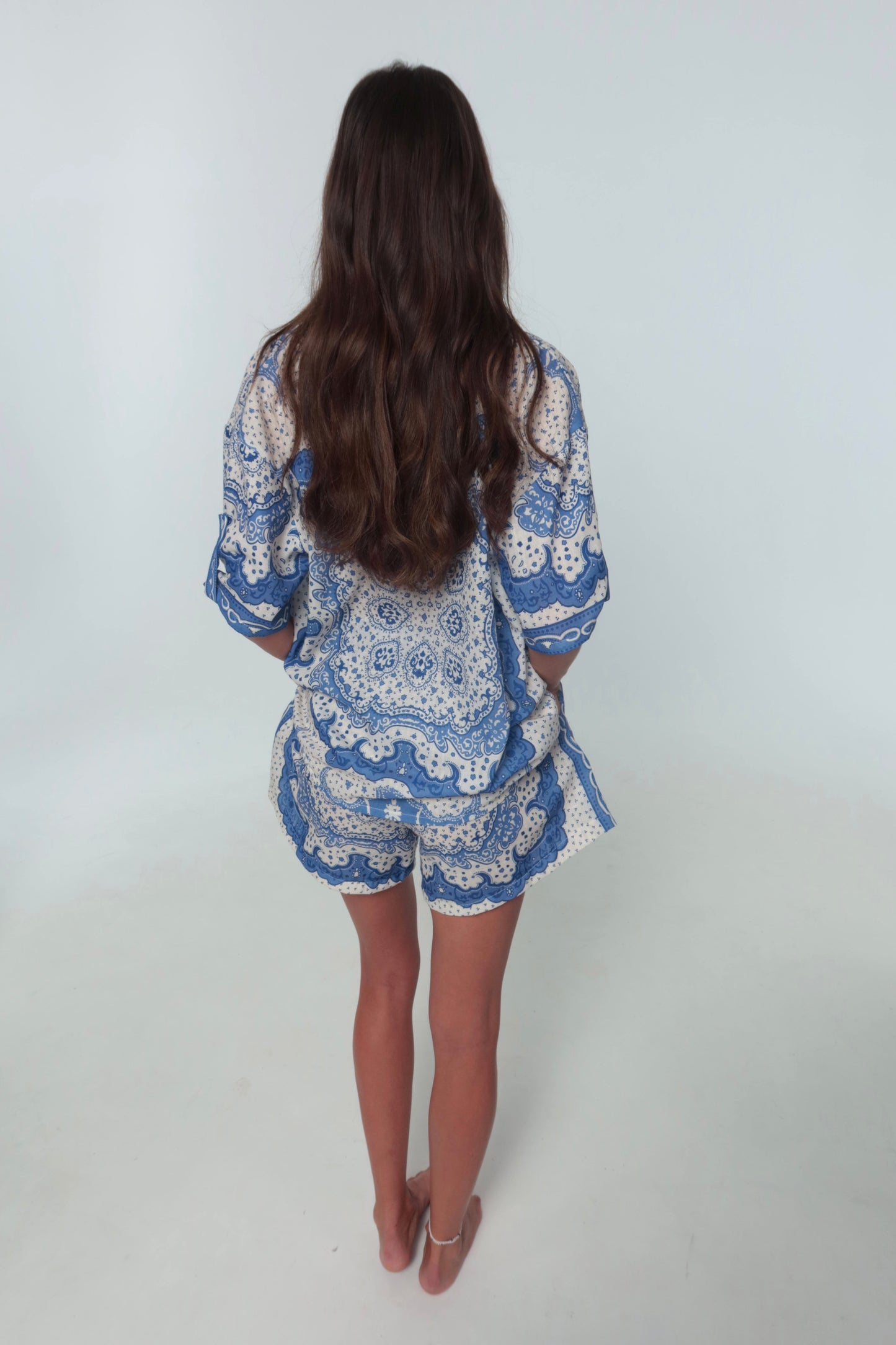 Printed Co-ord Blue