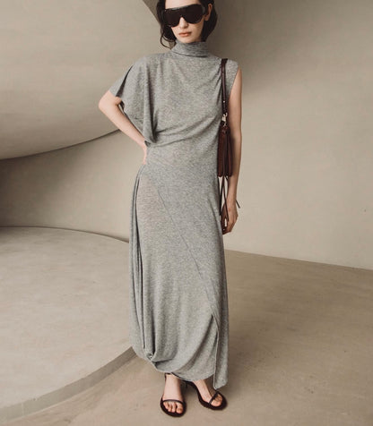 Grey Jersey Drape set