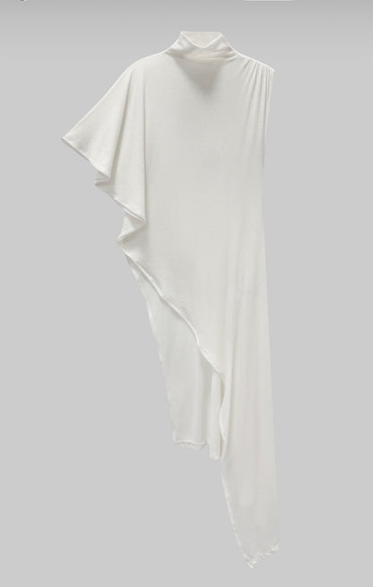 Bias cut waterfall top