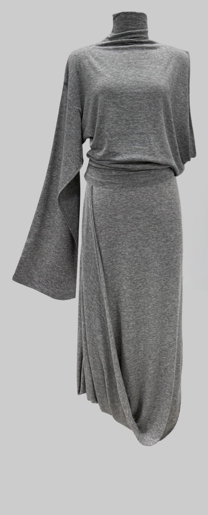 Grey Jersey Drape set