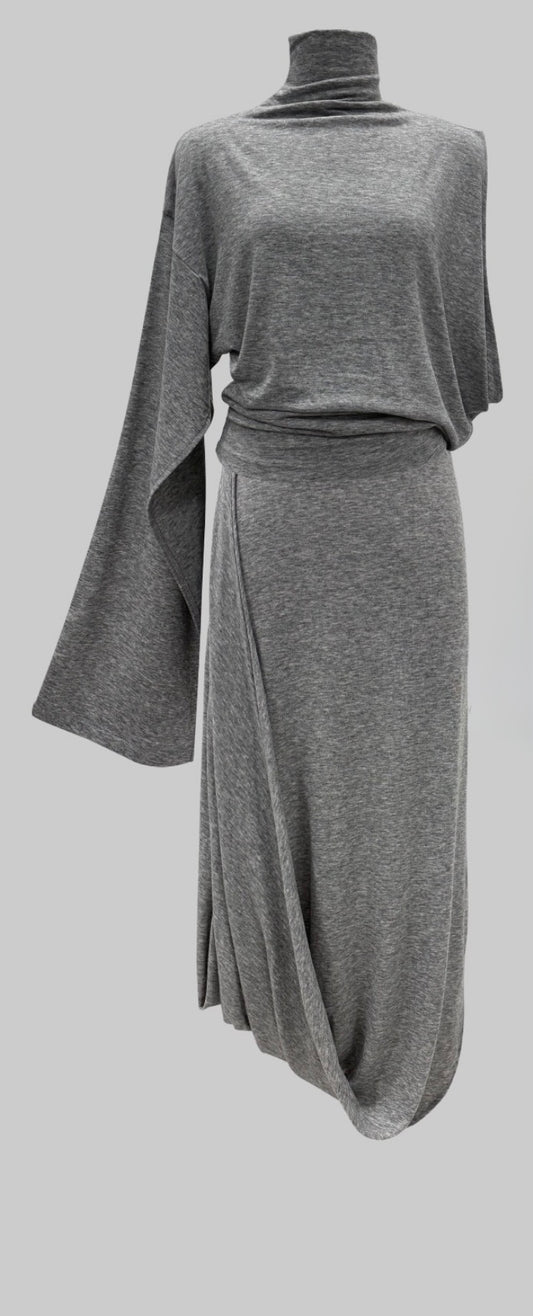 Grey Jersey Drape set