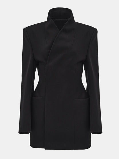 Wrap blazer dress