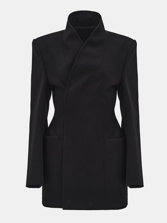 Wrap blazer dress