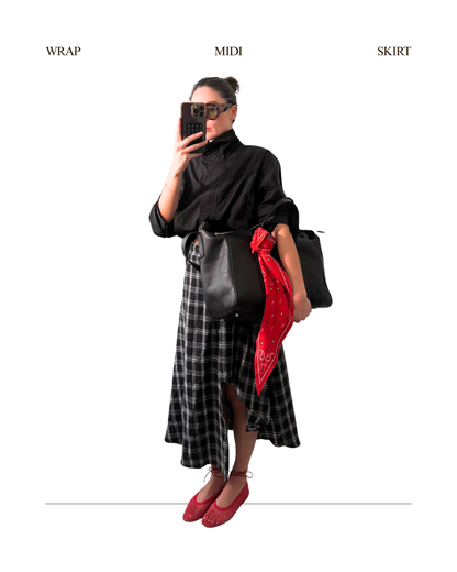 Wrap Midi Skirt